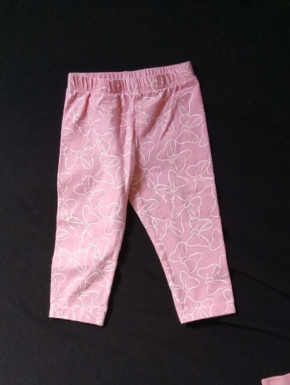 Disney Pink Infant Baby Bean Bodysuit with White Trim